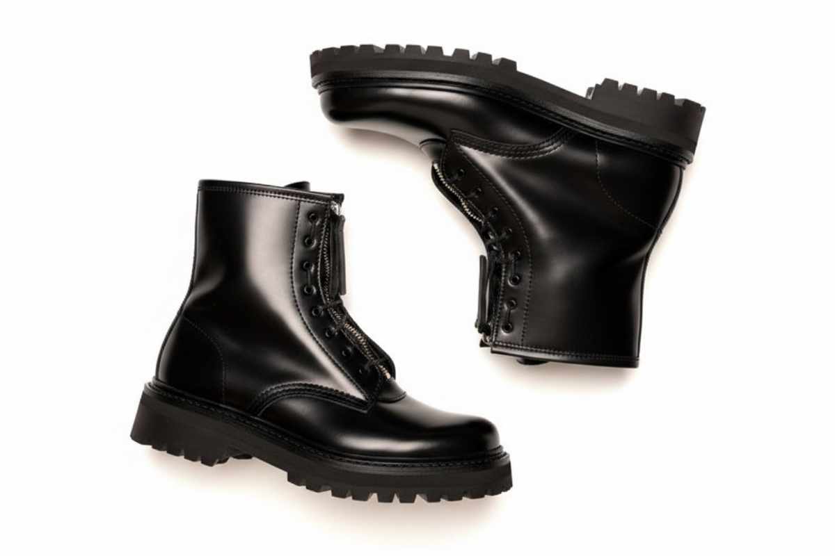 KIDS LOVE GAITE TIM LEATHER COMBAT BOOT – REALABAYAN