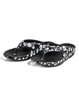 TAKAHIROMIYASHITATheSoloist. X OOFOS LEOPARD FLIP FLOP 2025