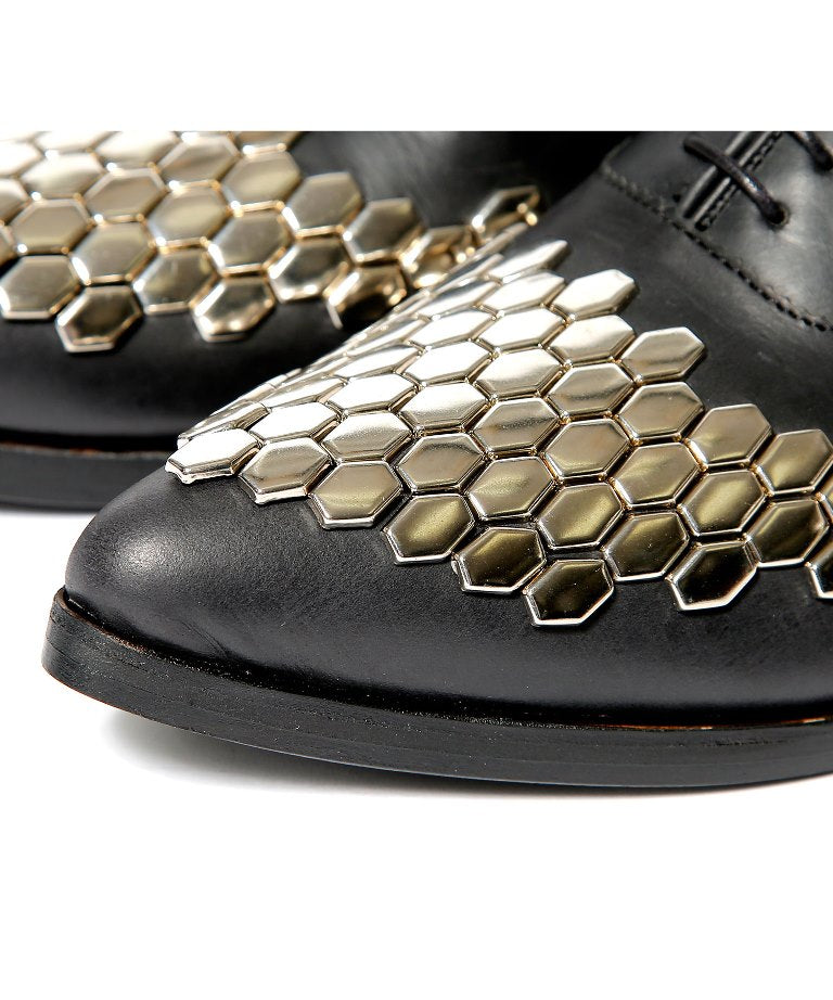 50% OFF LACE UP STUDDED SHOE