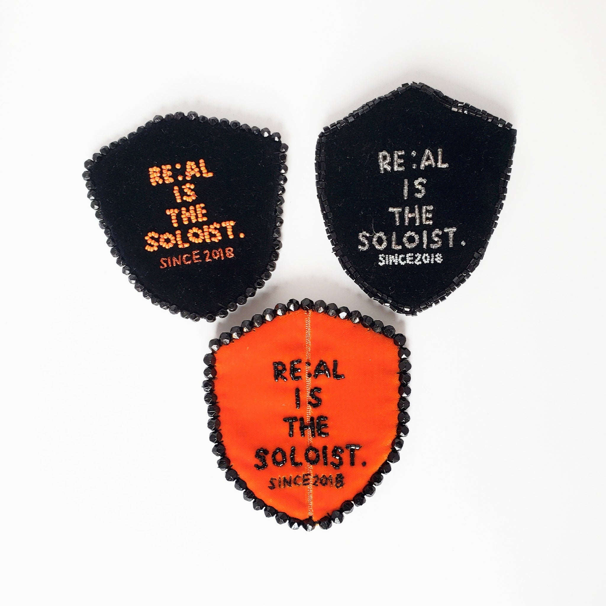 50% OFF RE : AL IS THE SOLOIST. Beaded Badge