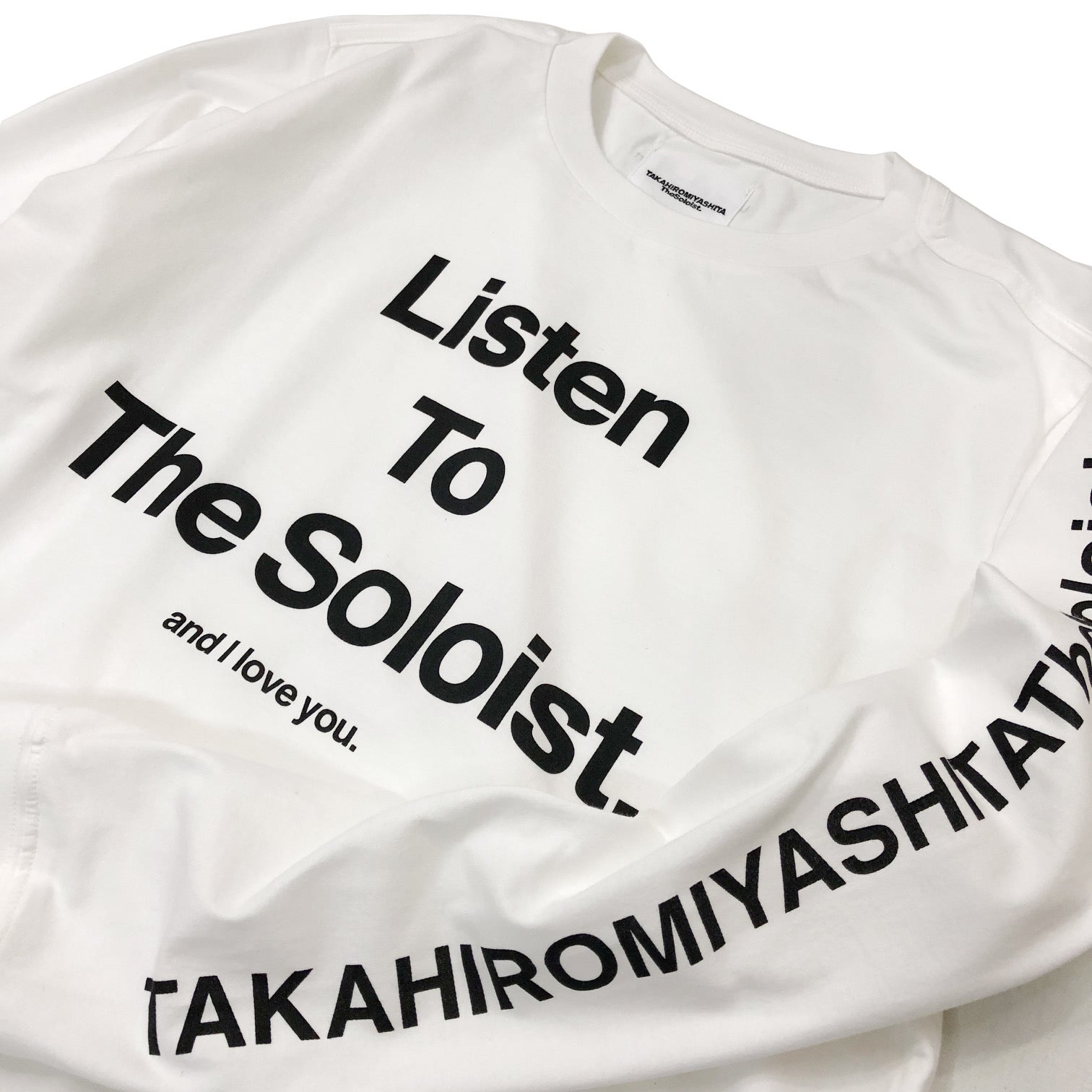 솔로이스트. 긴팔 티셔츠 "LISTEN TO THESOLOIST."