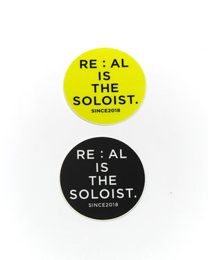 WINTER SALE 15% OFF - RE : AL IS THE SOLOIST.  Round Sticker Set