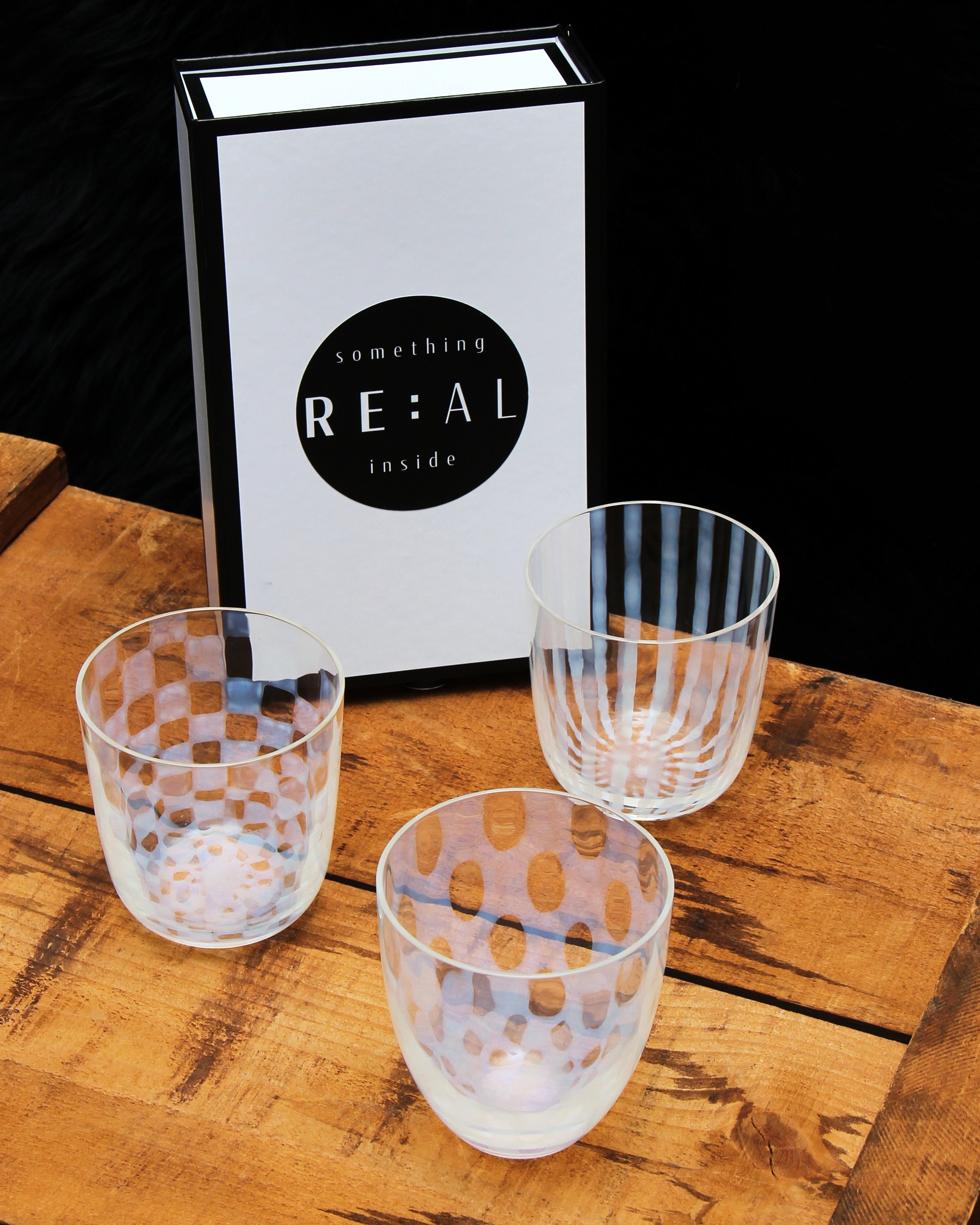WINTER SALE 15% OFF - JAPANESE CHECKERBOARD GLASS